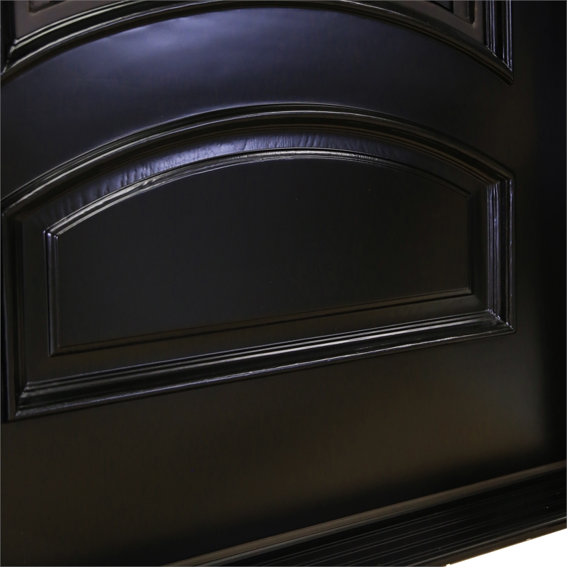 KaMic Polyurethane Swing Door with Left-Hand Single Inward in Espresso