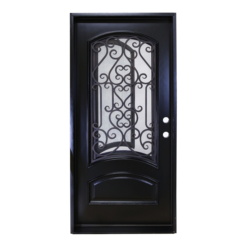 KaMic Polyurethane Swing Door with Left-Hand Single Inward in Espresso