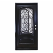 KaMic Polyurethane Swing Door with Left-Hand Single Inward in Espresso