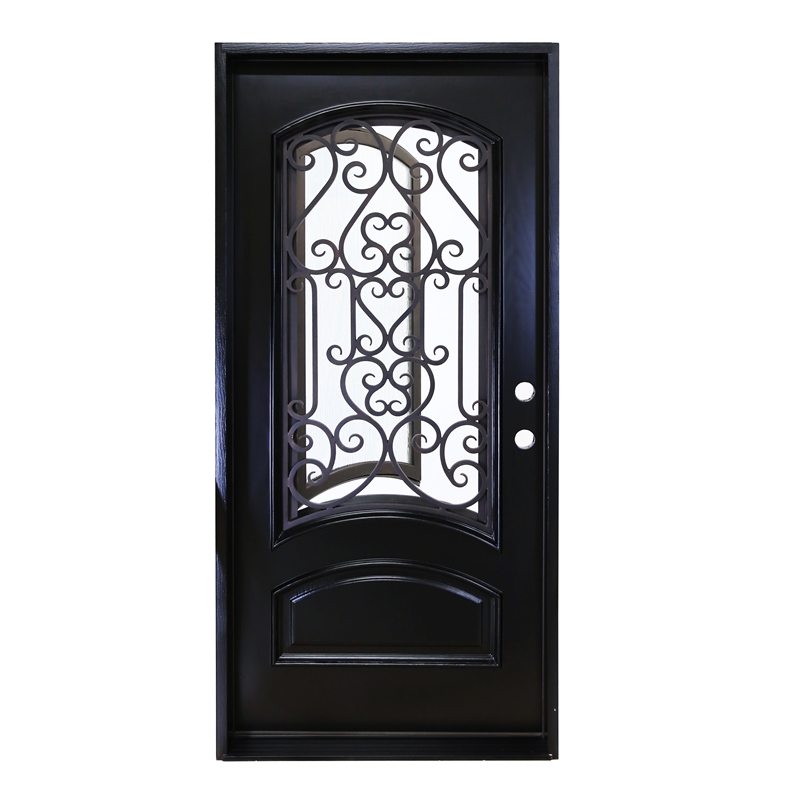 KaMic Polyurethane Swing Door with Left-Hand Single Inward in Espresso