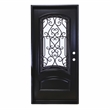 KaMic Polyurethane Swing Door with Left-Hand Single Inward in Espresso