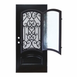 KaMic Polyurethane Swing Door with Left-Hand Single Inward in Espresso