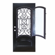 KaMic Polyurethane Swing Door with Left-Hand Single Inward in Espresso