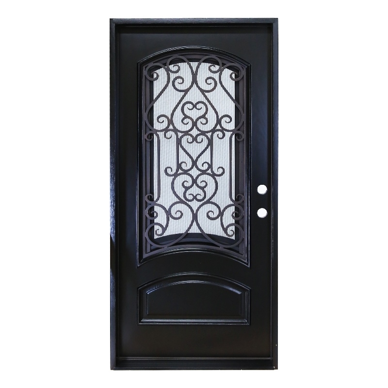 KaMic Polyurethane Swing Door with Left-Hand Single Inward in Espresso