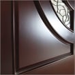 KaMic Polyurethane Swing Door with Right-Hand Double Inward in Dark Walnut