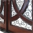 KaMic Polyurethane Swing Door with Right-Hand Double Inward in Dark Walnut