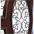 KaMic Polyurethane Swing Door with Right-Hand Double Inward in Dark Walnut
