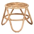 bali & pari Jacinda Modern Bohemian Natural Brown Rattan End Table