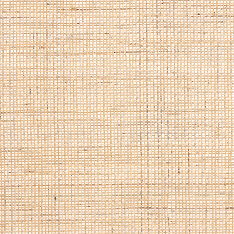 bali & pari Aurelia Brown Finished Bayur Wood and Rattan Queen Size Headboard