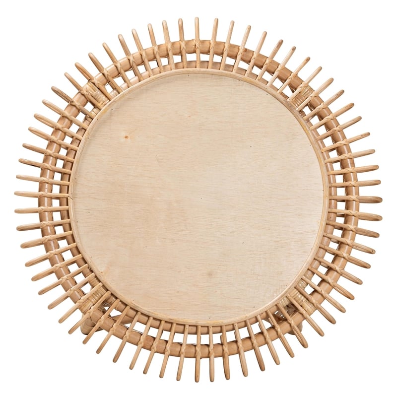 bali & pari Elani Modern Bohemian Natural Rattan Coffee Table