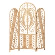 bali & pari Nadra Modern Bohemian Natural Brown Rattan Room Divider
