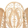 bali & pari Nadra Modern Bohemian Natural Brown Rattan Room Divider