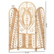 bali & pari Nadra Modern Bohemian Natural Brown Rattan Room Divider