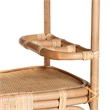 bali & pari Hadia Modern Bohemian Natural Brown Rattan Wine Cart