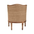 bali & pari Elizette Beige Fabric and Honey Oak Finished Wood Accent Chair