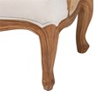bali & pari Sylvestra Fabric & Wood Accent Chair in Beige and Honey Oak