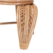 bali & pari Gresham Modern Natural Rattan Leaf Accent Chair in Brown