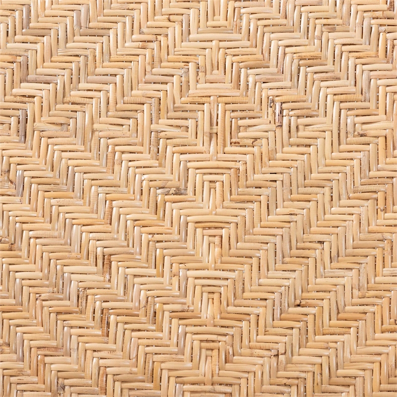 bali & pari Madura Modern Rattan Lounge Chair in Natural Brown