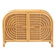 bali & pari Ovalet 2-Door Modern Rattan Sideboard in Natural Brown