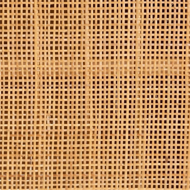 bali & pari Ovalet 2-Door Modern Rattan Sideboard in Natural Brown