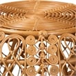 bali & pari Tiramisu Modern Bohemian Rattan Coffee Table in Natural Brown
