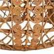bali & pari Tiramisu Modern Bohemian Rattan Coffee Table in Natural Brown
