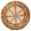bali & pari Tiramisu Modern Bohemian Rattan Coffee Table in Natural Brown