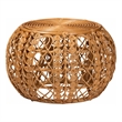 bali & pari Tiramisu Modern Bohemian Rattan Coffee Table in Natural Brown