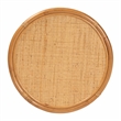 bali & pari Louis Modern Bohemian Rattan End Table in Natural Brown