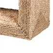 bali & pari Adonica 1-Shelf Seagrass & Wood End Table in Natural Brown