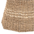 bali & pari Idoya Octagon Seagrass & Metal End Table in Natural Brown