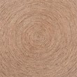 bali & pari Bistra Round Seagrass & Wood Dining Table in Natural Brown