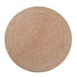 bali & pari Bistra Round Seagrass & Wood Dining Table in Natural Brown
