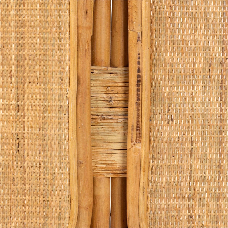 bali & pari Gowan Natural Brown Rattan King Size Standalone Headboard
