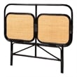 bali & pari Ramsey Black and Brown Rattan Queen Size Standalone Headboard