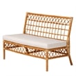 bali & pari Capella Honey Rattan 3-Piece Dining Nook Banquette Set