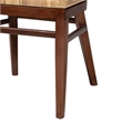 bali & pari Papua Natural Rattan and Walnut Brown Acacia Wood Dining Chair