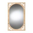 bali & pari Isley Modern Bohemian Natural Brown Rattan Accent Wall Mirror