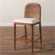 bali & pari Nadim Natural Seagrass and Acacia Wood Counter Stool