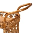 bali & pari Diwata Modern Bohemian Natural Brown Rattan Kitchen Cart
