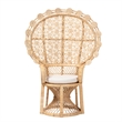 bali & pari Hecate Modern Bohemian Natural Brown Rattan Peacock Chair