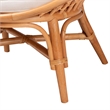 bali & pari Aerin Modern Bohemian Natural Rattan Accent Chair