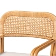 bali & pari Ailith Modern Bohemian Light Honey Rattan Arm Chair