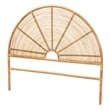 bali & pari Nina Modern Bohemian Honey Rattan Queen Size Standalone Headboard