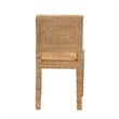 bali & pari Anfield Bohemian Natural Seagrass and Mahogany Wood Dining Chair