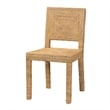 bali & pari Anfield Bohemian Natural Seagrass and Mahogany Wood Dining Chair