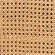 bali & pari Curacao Modern Bohemian Light Honey Rattan 2-Door Storage Cabinet