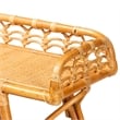 bali & pari Nayana Modern Bohemian Natural Rattan 2-Tier Console Table