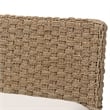 bali & pari Denver Seagrass and Acacia Wood 2-Piece Dining Nook Banquette Set