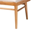 bali & pari Denver Natural Seagrass and Acacia Wood 3-Piece Dining Nook Set